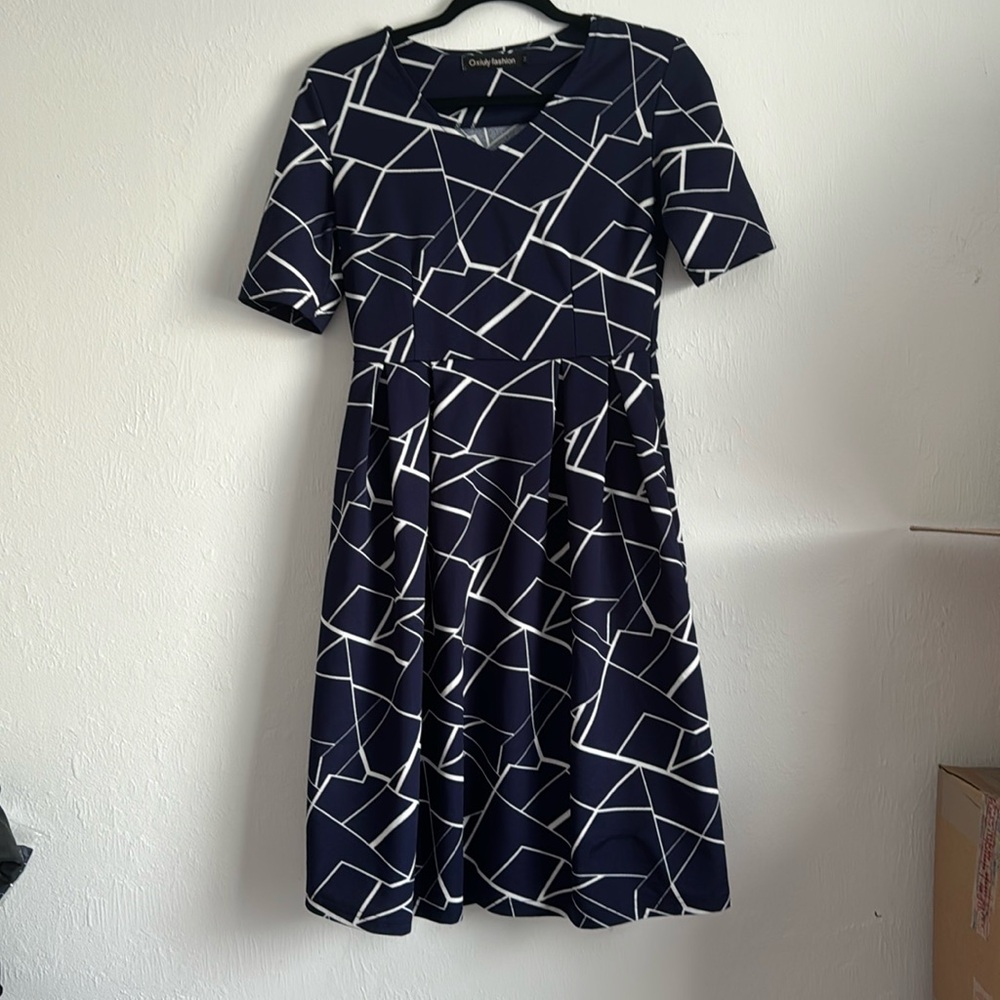 Geometric shapes dress